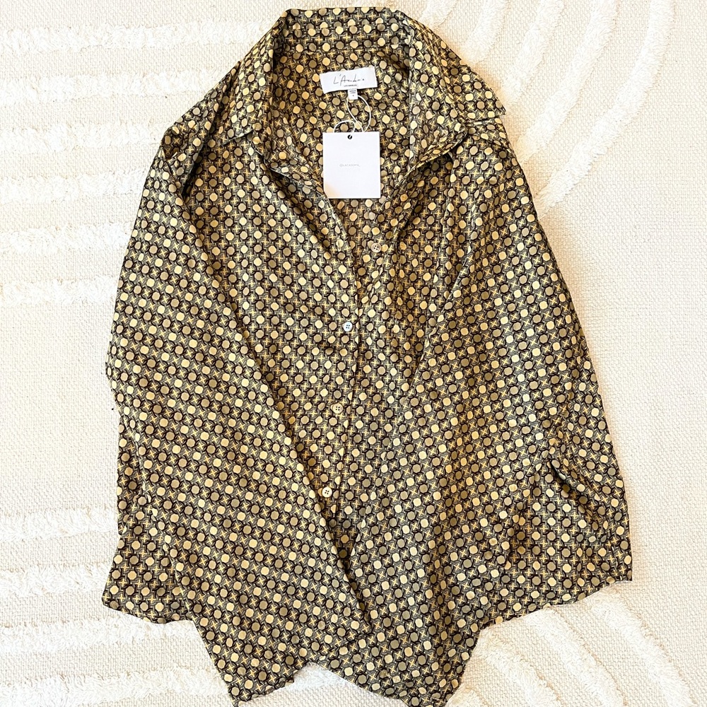 Lacademie at Revolve-button down. Size small. Brand new with tags